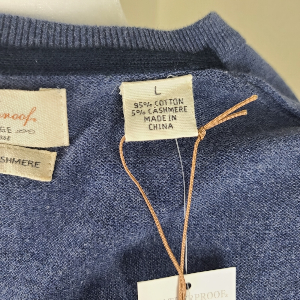 Weatherproof cashmere sweater men's size L - Picture 15 of 16